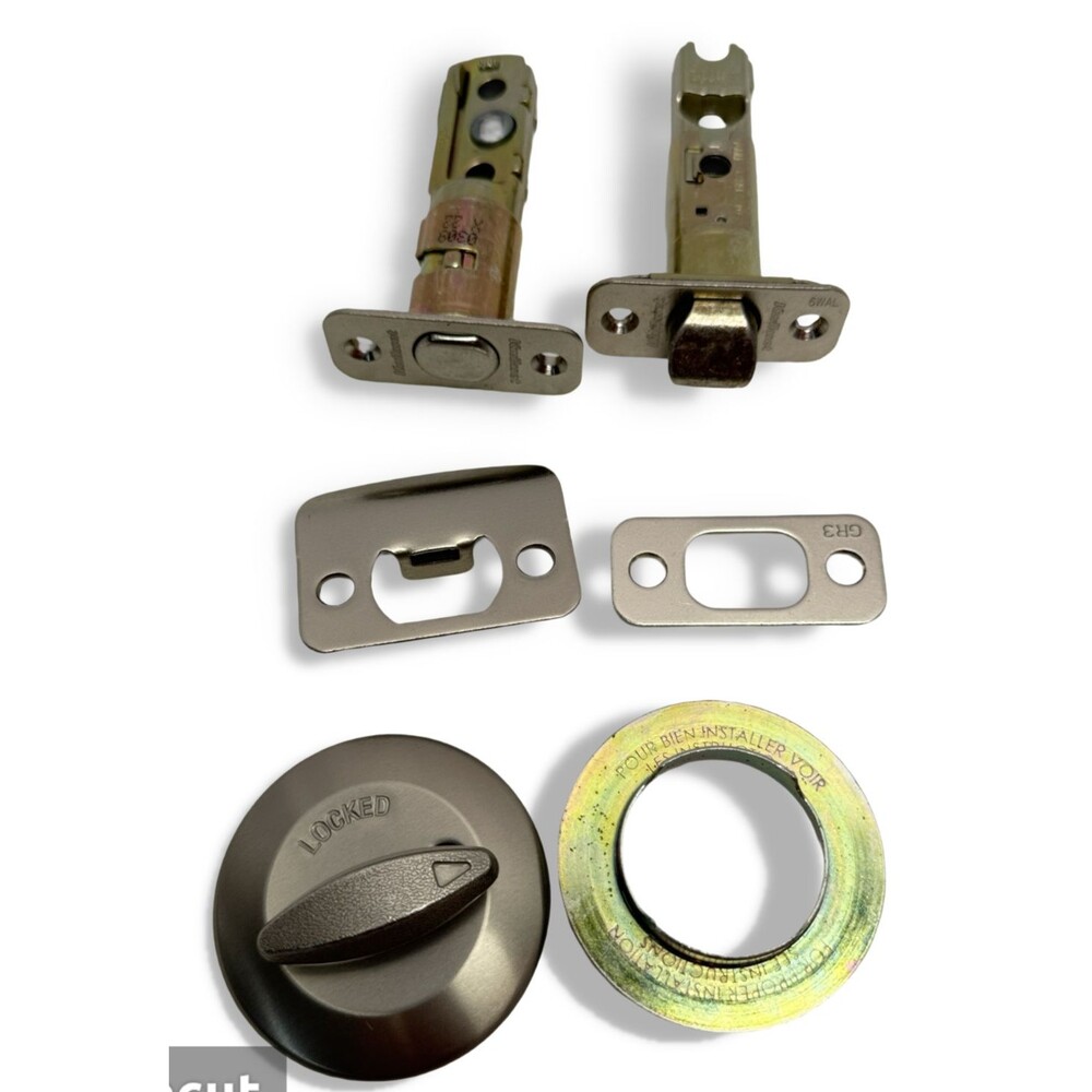 Kwikset Dakota Satin Nickel Door Handleset W/ Polo Knob & SmartKey 687DAXP15SMT - Picture 7 of 11